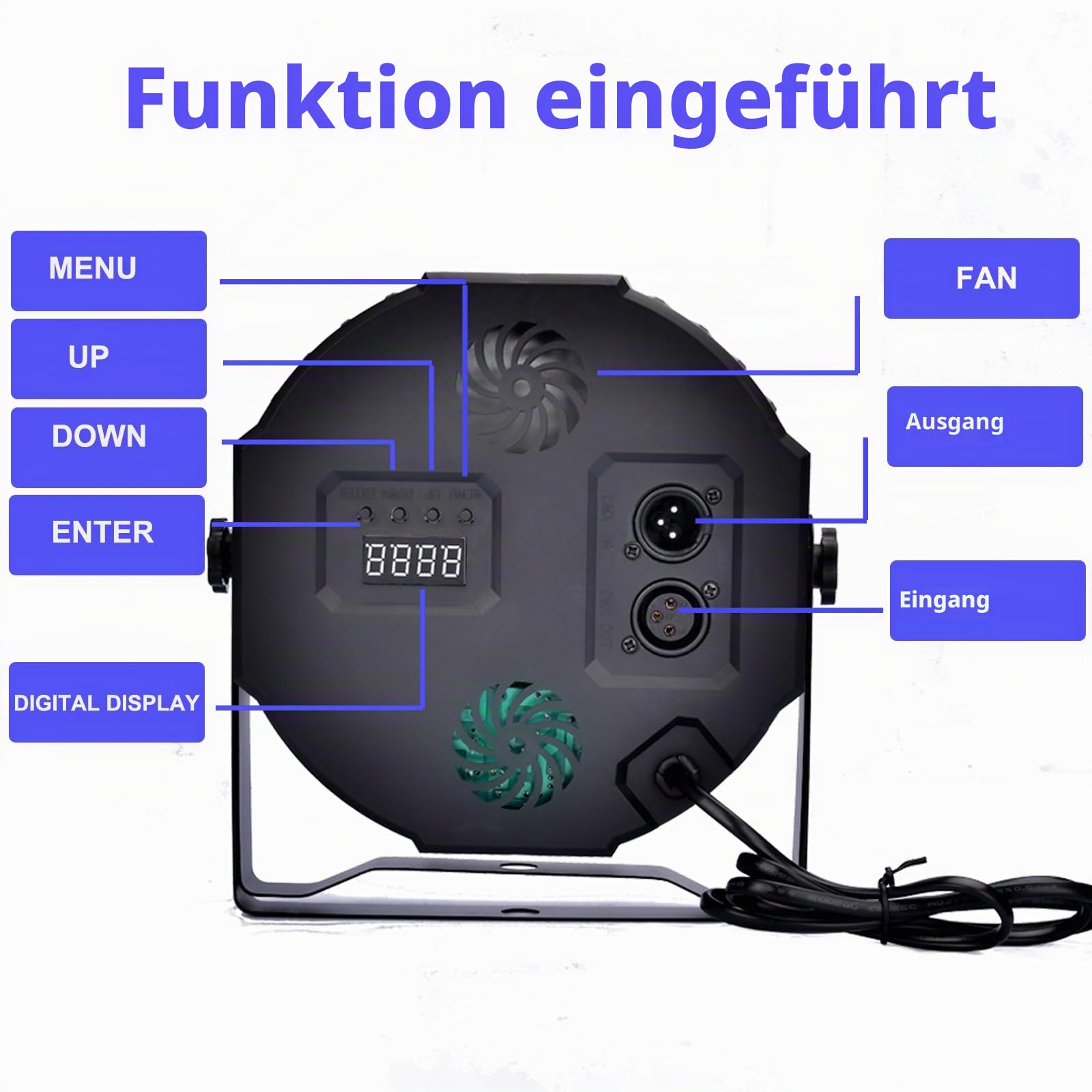 LED Par Strahler 36 LED Bühnenlicht Discolicht Partylicht DJ Licht RGB mit Fernbedienung Bühnenbeleuchtung 7 Beleuchtung Modi für KTV DJ Bar Party Hochzeit Halloween Weihnachten (4)