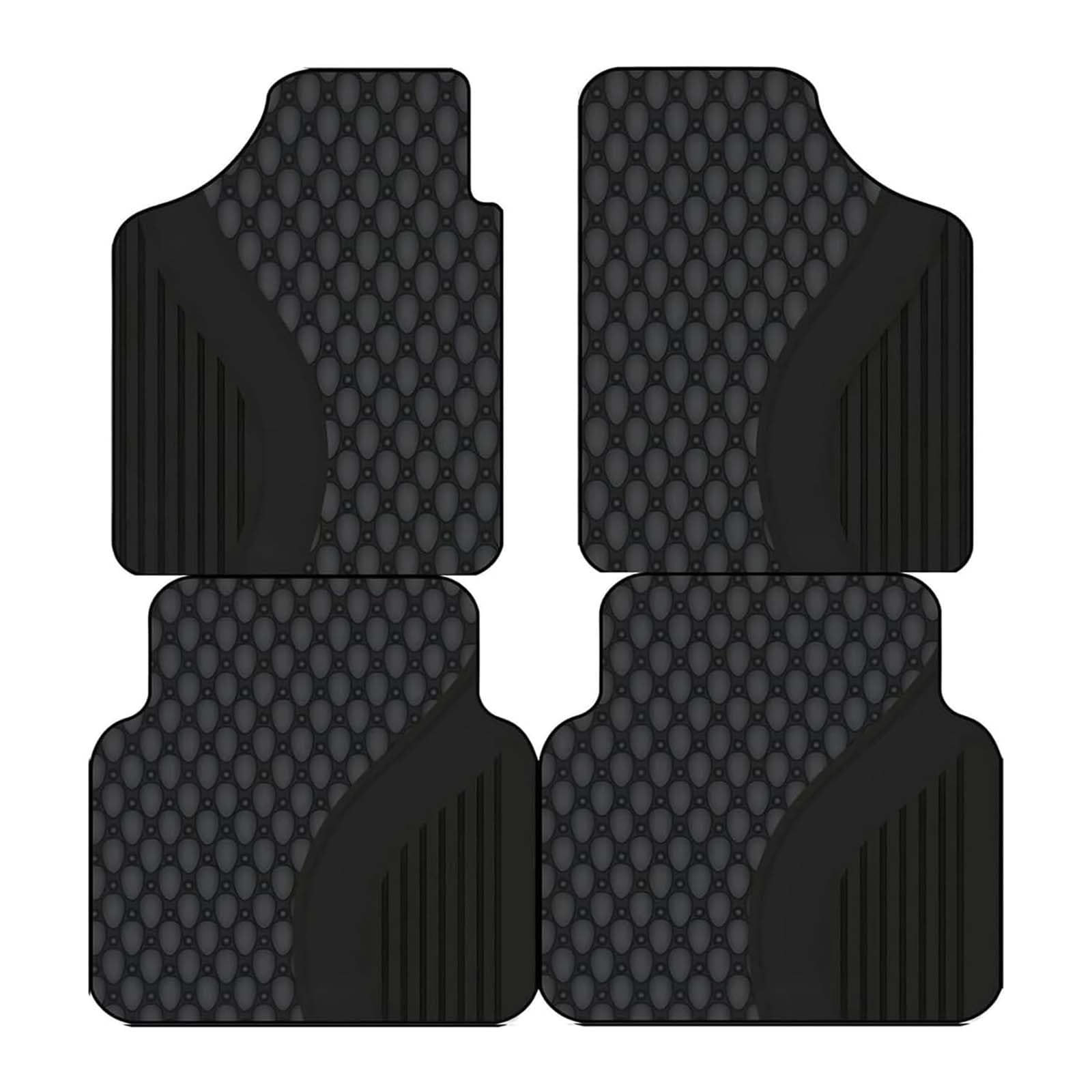 R-timer 4 Pcs Car Floor Mats Set for Peugeot 3008 GT Hybrid4 2024 2025, Heavy Duty Rubber Vehicle Foot Carpets Waterproof Anti-Slip Protective Floor Liner