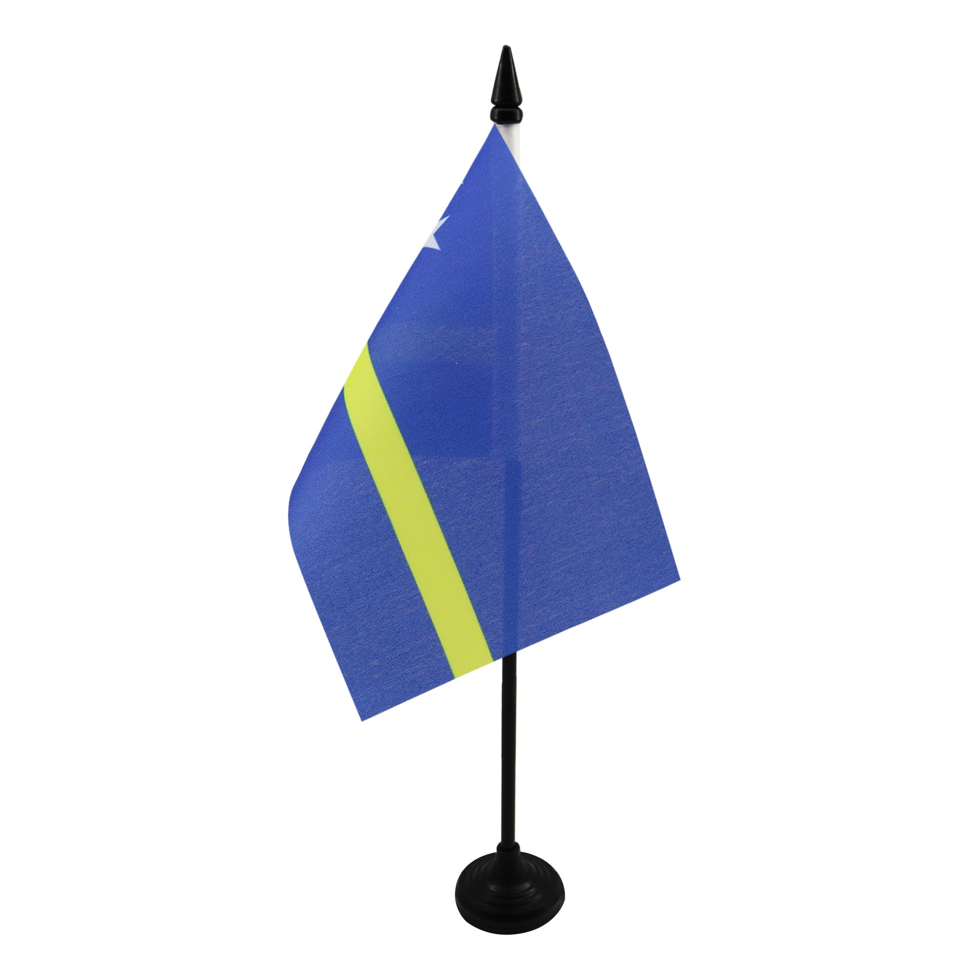 AZ FLAG Curaçao Table Flag 4x6 in 100D Polyester Plastic Base