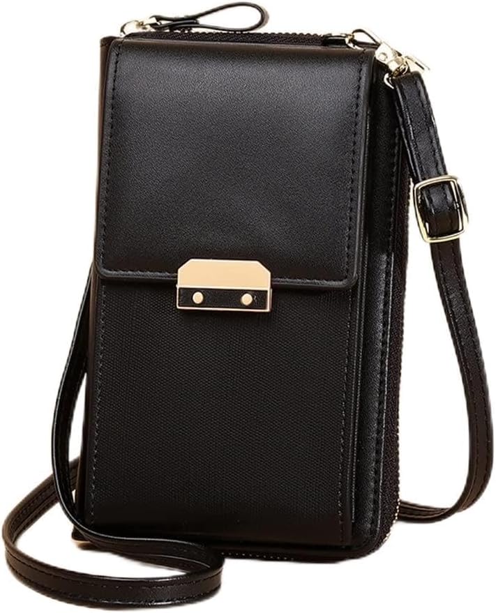 Mobile Phone Shoulder Wallet Small PU Leather Crossbody Hang Bags For Ladies Card Holder Coin Purse