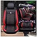 Car Seat Covers Fit for VW Amarok 2.0 TDI 2000-2024 2025, Waterproof Full Set Seat Cover，5-Seater,Breathable Leather(Black red)