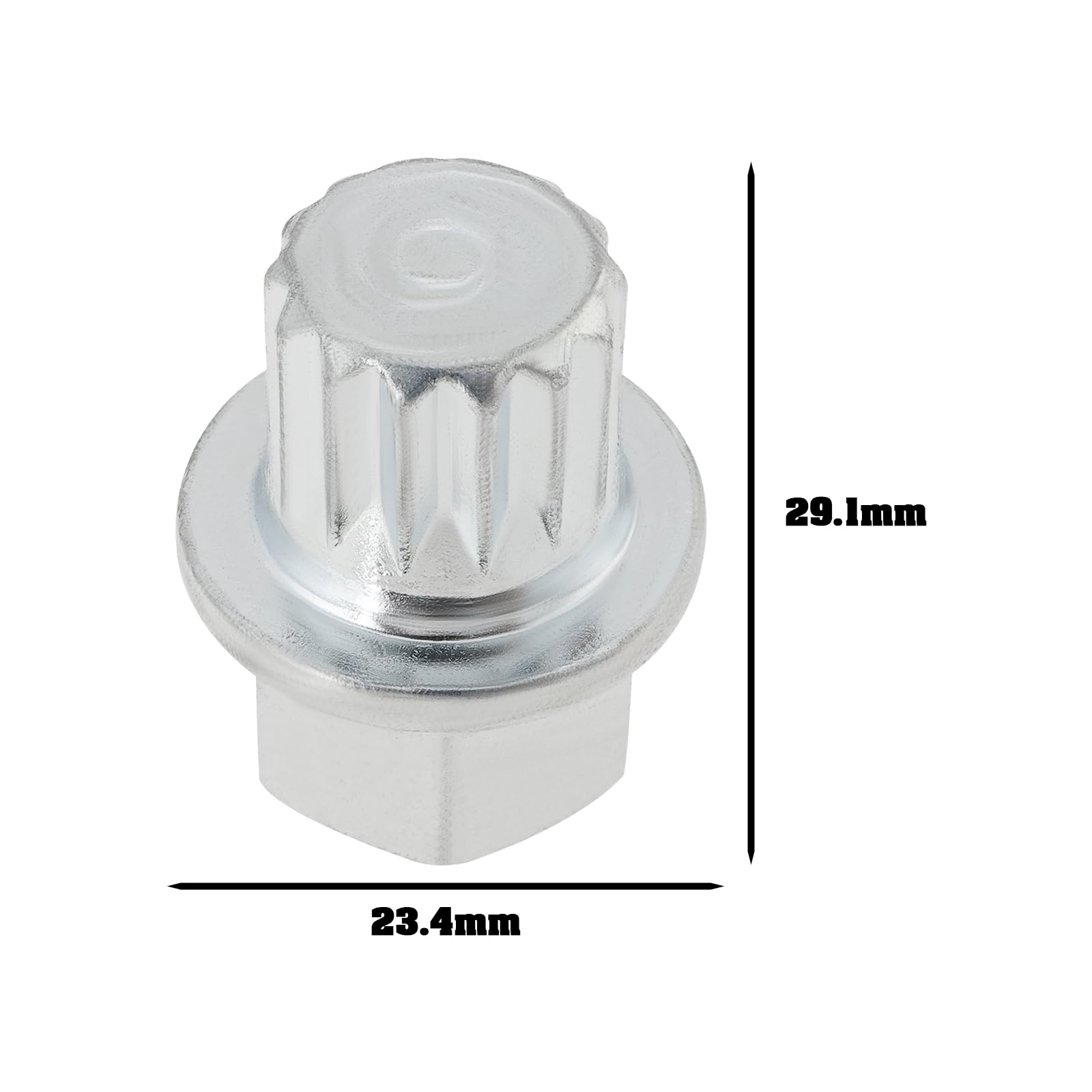 1 szt. antykradzieżowy klucz do demontażu nakrętki koła T40004-ABC3 ABC-3/14PT 29,1 x 23,4 mm kompatybilny z VW do samochodów koło nakrętka nakrętka śruby do demontażu