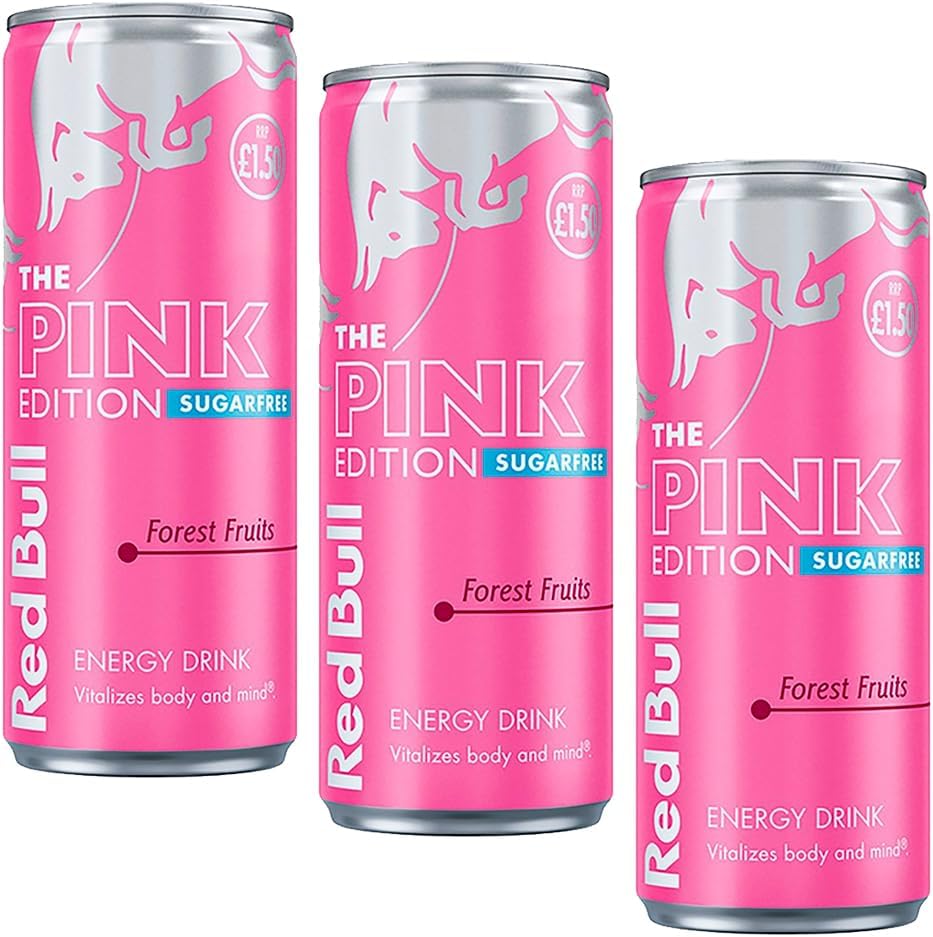 Red Bull Sugar Free Pink Edition Energy Drink with Forest Fruits Flavor, 250ml - Energize with Zero Sugar (3)