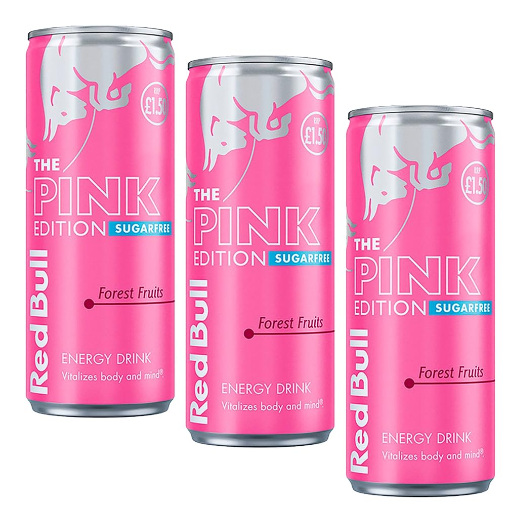 Red Bull Sugar Free Pink Edition Energy Drink with Forest Fruits Flavor, 250ml - Energize with Zero Sugar (3)
