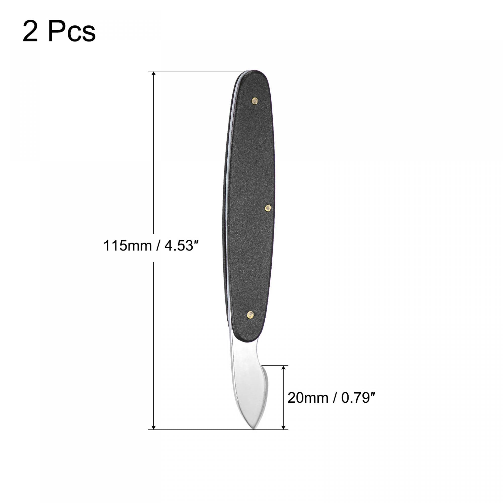 uxcell 2PCS 20mm Width Watch Back Case Opener Remover Removal Knife, Aluminum Handle Battery Remover Repair Replacing Watchmaker Tools Black