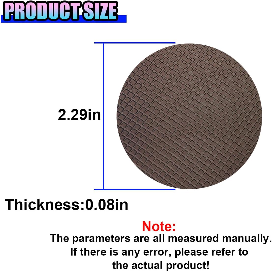 4PCS Car Sticky Gel Pads, Multi-Functional Removable Anti-Slip Magic Gel Mat for Car Dashboard, Universal Washable Reusable Auto Cell Phone Holder for GPS/Keys/Radar Detector(5.8cm) image 2