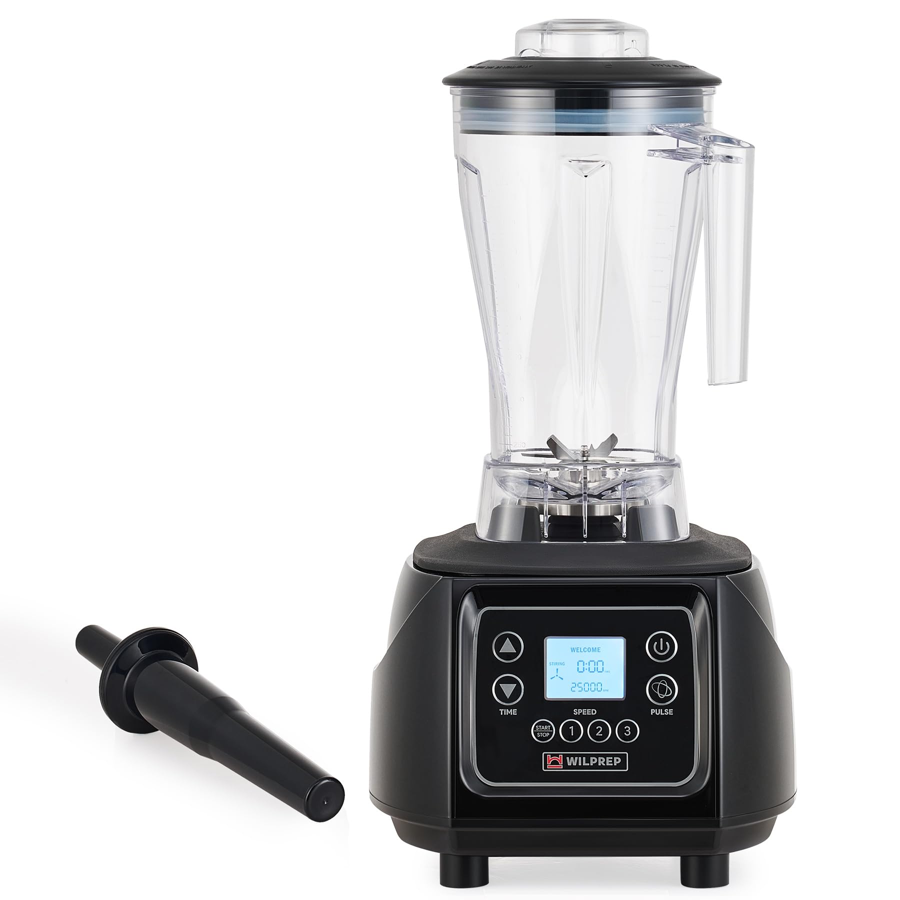 WILPREP Commercial Touch Blender, 3.5HP, Timer & Variable Speed, 64 oz BPA-Free Jar