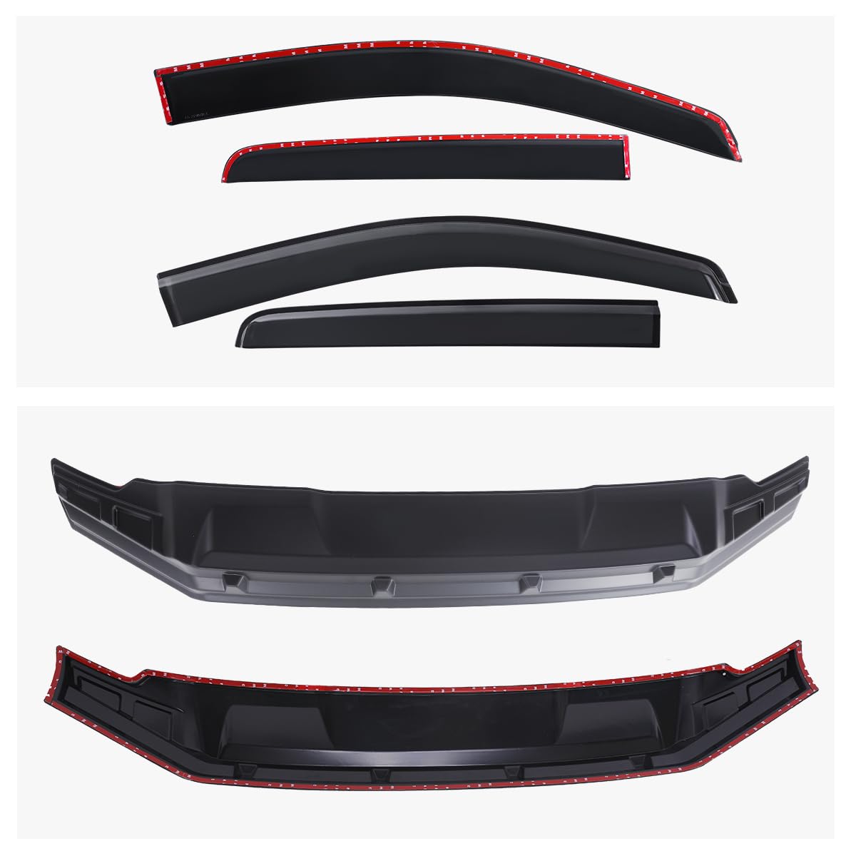 Protectores de capó y Deflectores de Viento Accesorios para Ford Ranger 2023-2024-2025 T9 Raptor Wildtrak Platinum XL XLT Limited Tremor Wildtrak X