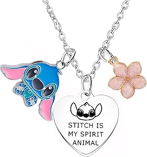 Ohana Necklace Stitch Necklace Gift for Daughter Niece Girls Stitch Gifts for Women Inspired Stitch Birthday Gifts Ohana Jewelry Gifts for Stitch Lover Gifts Girl's Jewelry