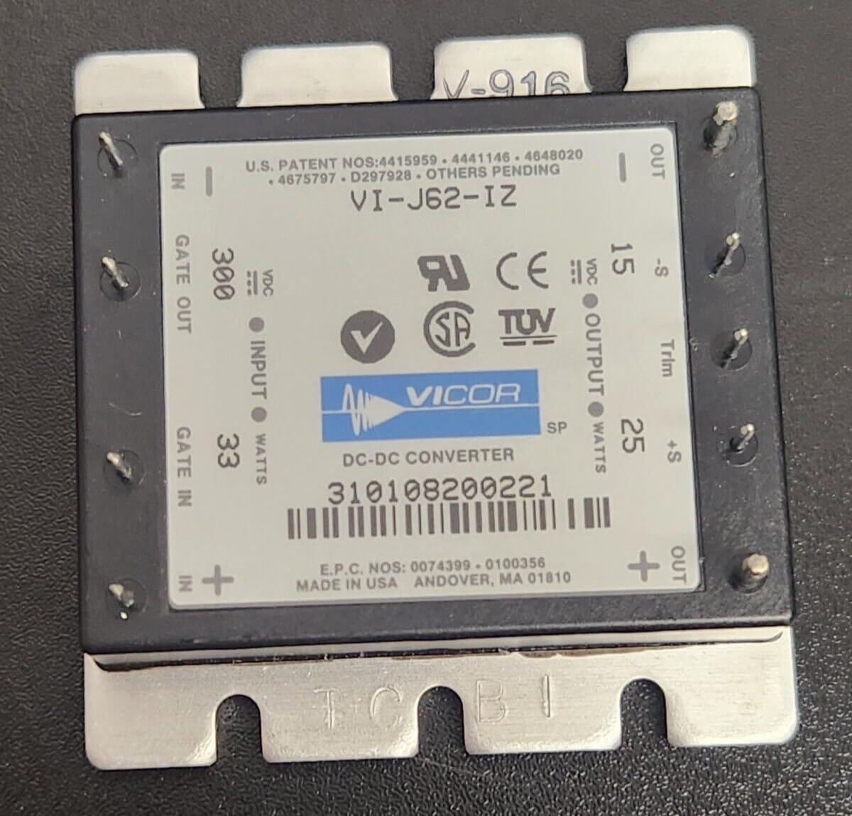 (1 PC) VI-J62-IZ VICOR Compatible with DC Compatible with DC Converter 15V 25W