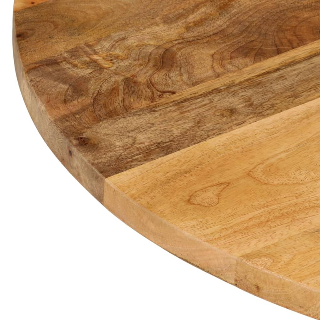 Dessus de table Ø 80x3,8 cm rond bois de manguier massif