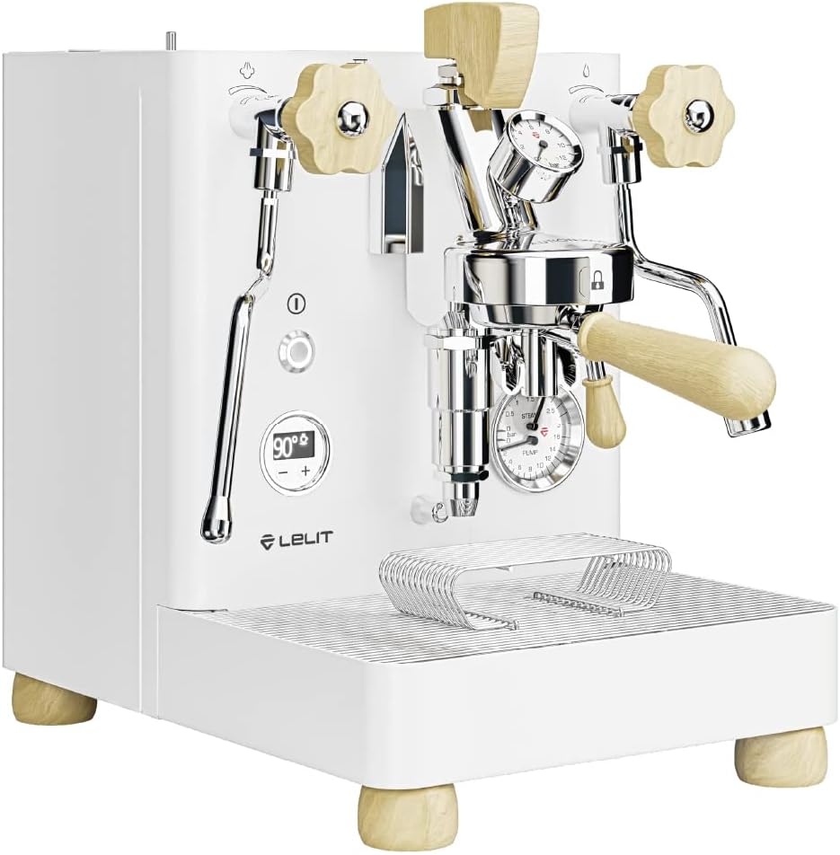 Lelit Bianca PL162T-EUCW, Macchina da caffè prosumer bianca con gruppo L58E e paddle, dual boiler e LCC per gestire tutti i parametri Lelit Bianca PL162T-EUCW, Macchina da caffè prosumer bianca con gruppo L58E e paddle, dual boiler e LCC per gestire tutti i parametri