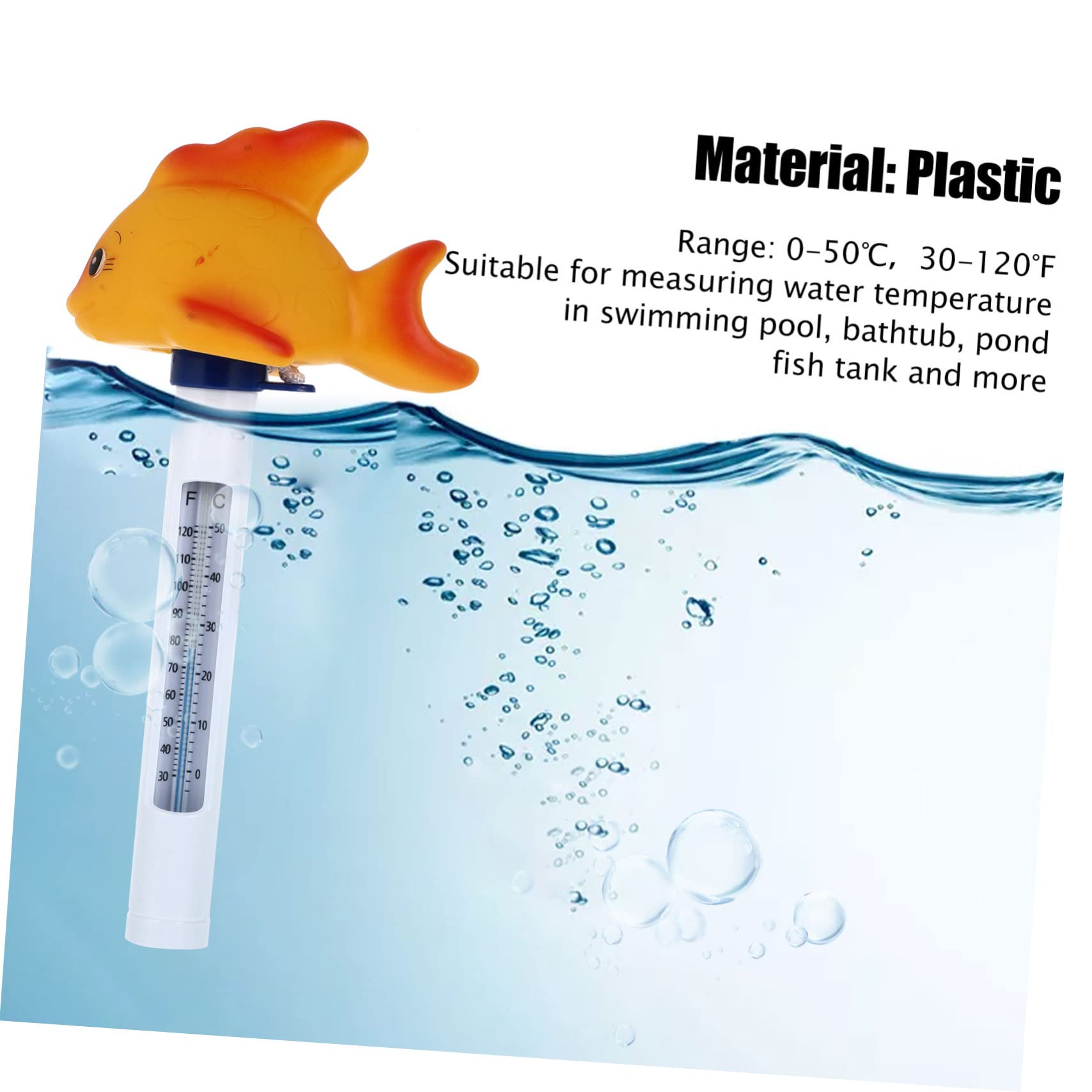 Sosoport 5pezzi Termometro Galleggiante Per Piscina Forma Di Pesce Termometro Per Temperatura Con Display Duale Fahrenheit e Celsius Giocattolo Da Bagno Adorabile Per Design e Divertente