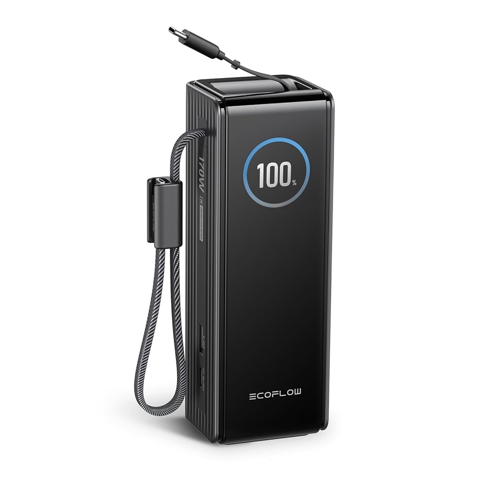 発電機・ポータブル電源 EcoFlow RAPID Power Bank 25,000mAh 170W EcoFlow RAPID Power Bank (25,000mAh, 170W, 100W Built-In and