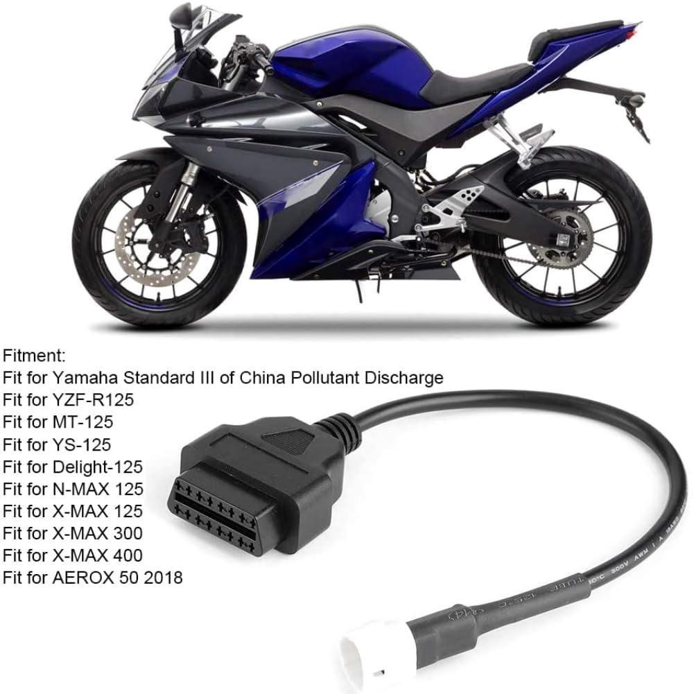 Vhbw Adaptador OBD2 26 Pin A Clavija  M  OBD2 16 Pin Compatible Con Volvo Vocom 2 88894000 Auto Coche 120 Cm 83865680