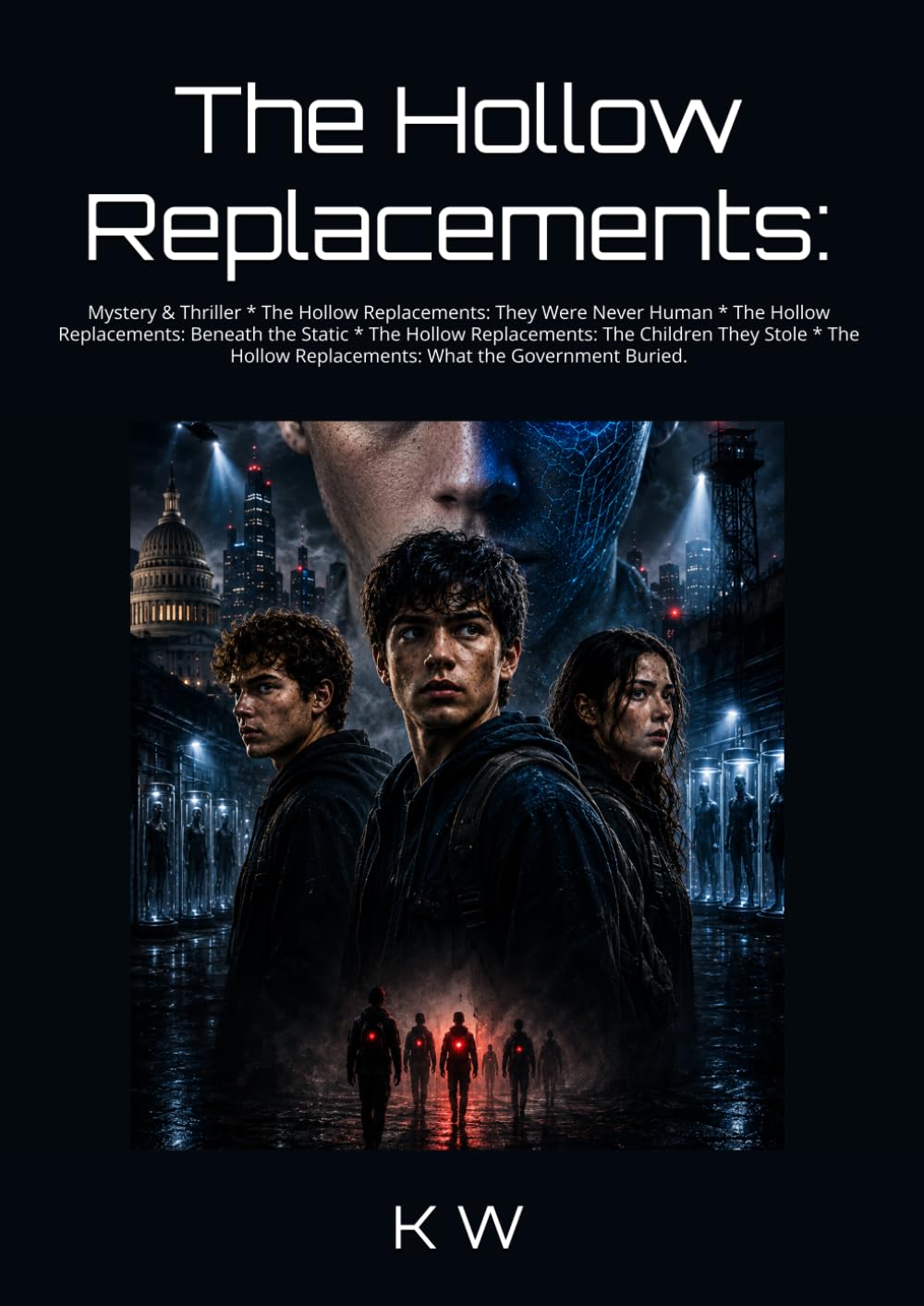 The Hollow Replacements:: Mystery & Thriller * The Hollow Replacements: They Were Never Human * The Hollow Replacements: Beneath the Static * The ... Replacements: What the Government Buried.