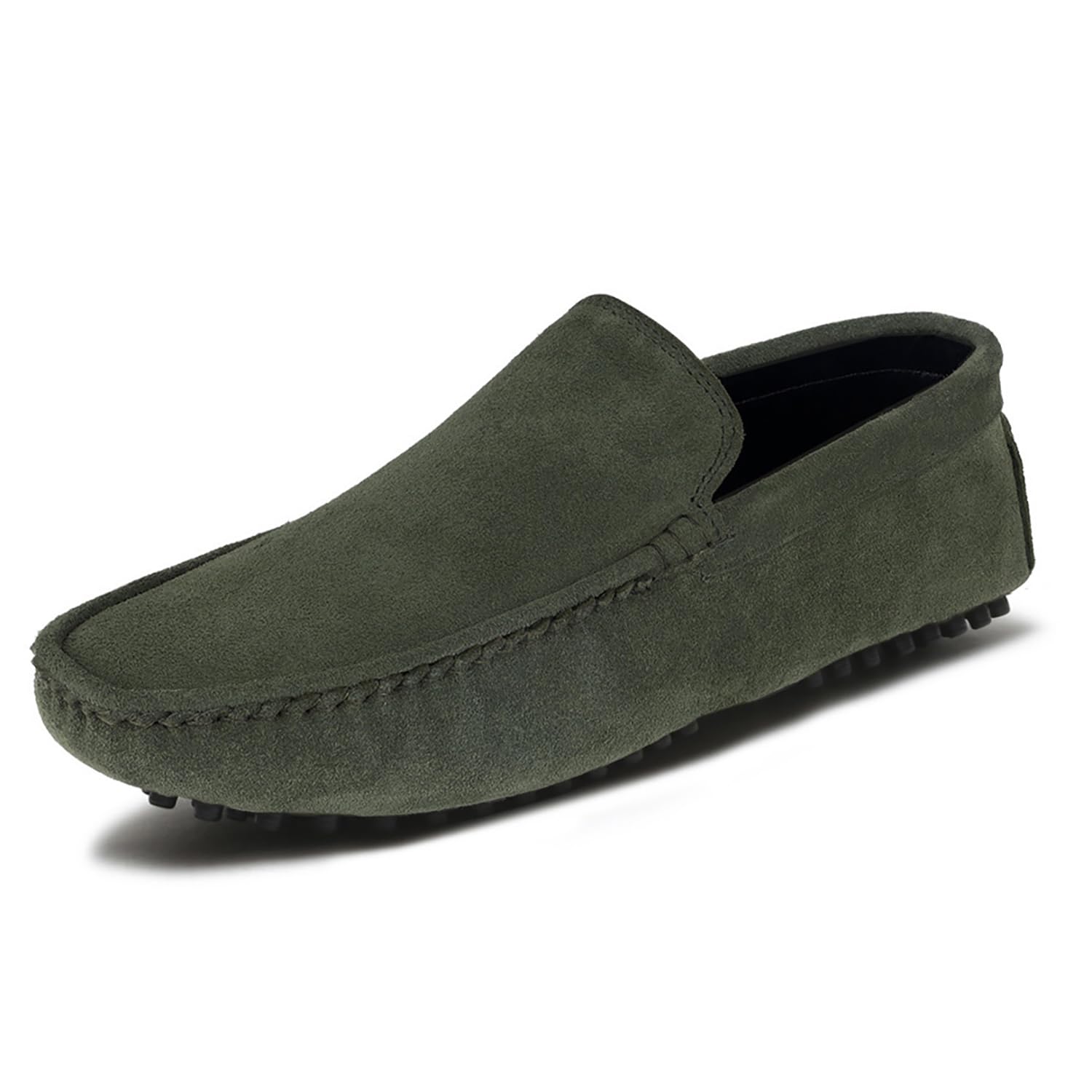 LOUIS STITCH Mens Loafers Casual Shoes | Italian Suede Leather Moccasins | Slip-On for Business, Formal, Parties, Everyday Wear | Solid Seaweed Green | UK Size 6 (LSITSUP-) (B0CQPK6LJC) Amazon Price History, Amazon Price Tracker