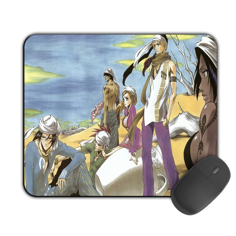 Image of Printed Designer Mouse Pad Ichigo Friends 3 (200MM X 240 X 3MM) Enhance Gaming and Work Performance Comfortable and Precise Non-Slip Water Proof Bleach Mouse Pad.