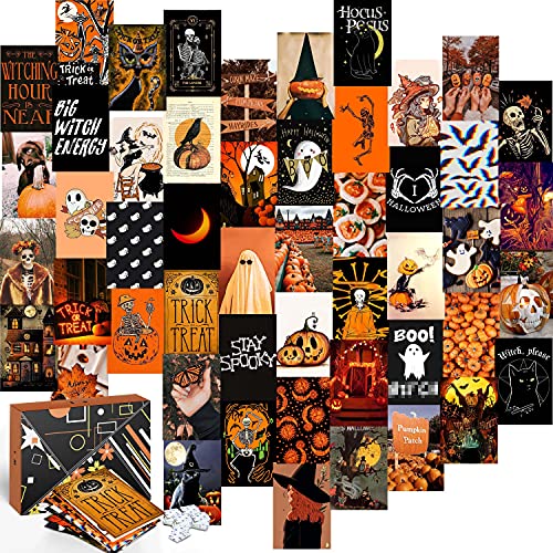 KOLL DECOR Aesthetic Halloween posters for wall decor - 50 S