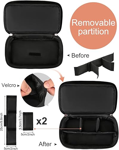 Professional Barber Tool Bag - Hair Clipper & Scissors Organizer(Black-s)