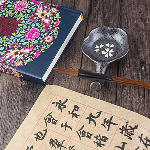 Yardwe 9 Pcs Tradicional Pincel de Caligrafia Chinesa Artesanal Escrita Aquarela Pintura Escova Set