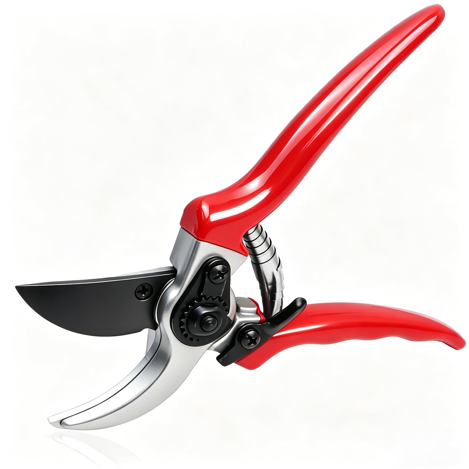 SUPEASY Bypass Gartenschere 25mm, SK5-Klinge mit Teflon-Antihaft, ergonomischer rutschfester Griff, Sicherheitsverschluss, inkl. Schnittschutzhandschuhe, für Damen & Herren – Robustes Modell
