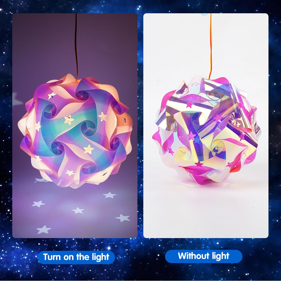 Lanterne DIY Pour Enfants - Kit D'assemblage Saint-Martin Multicolore, Bâton Lumineux Inclus - Pour Fêtes Halloween Noël Anniversaire - 7