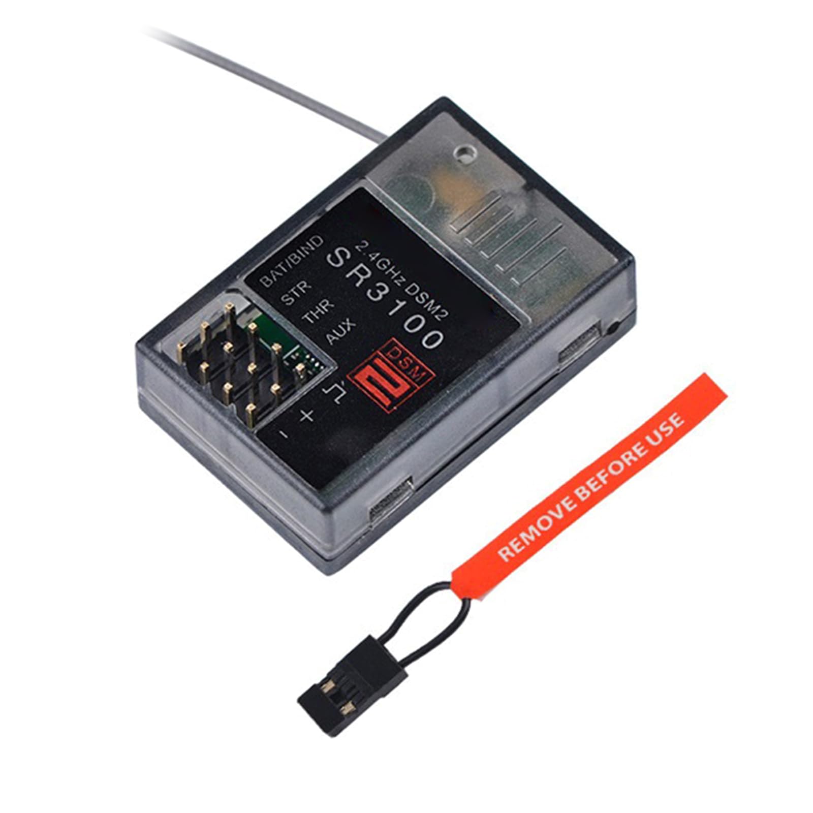 2.4GHz Receiver SR3100 3CH DSM2 Spectrum Expansion Protocal Rate for Vehicles and Ship Models Repair