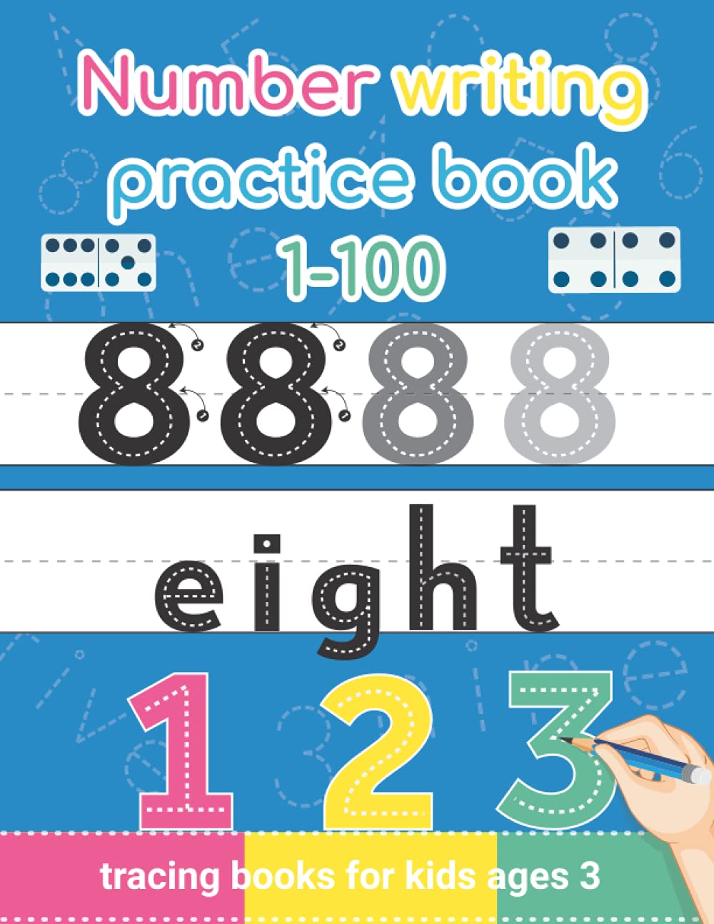 Number writing practice book 1-100: tracing books for kids ages 3: Learn numbers from 0 to 100.