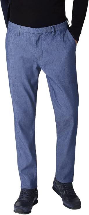 ARMANI JEANS Mens Twill Cotton Blend Pants 28 Blue