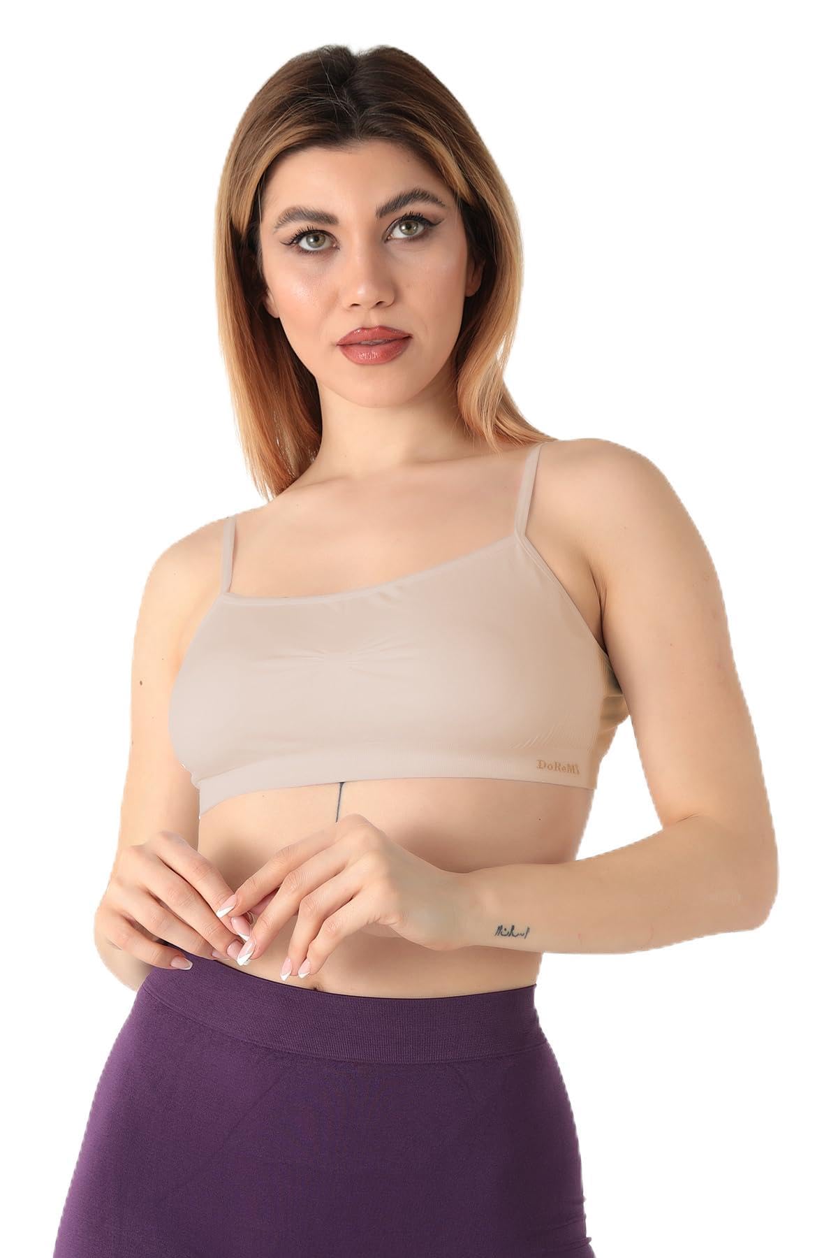 Miorre Bra Doremi Seamless İnce Ayarlanabilir Askılı Kapsız Büstiyer Ten