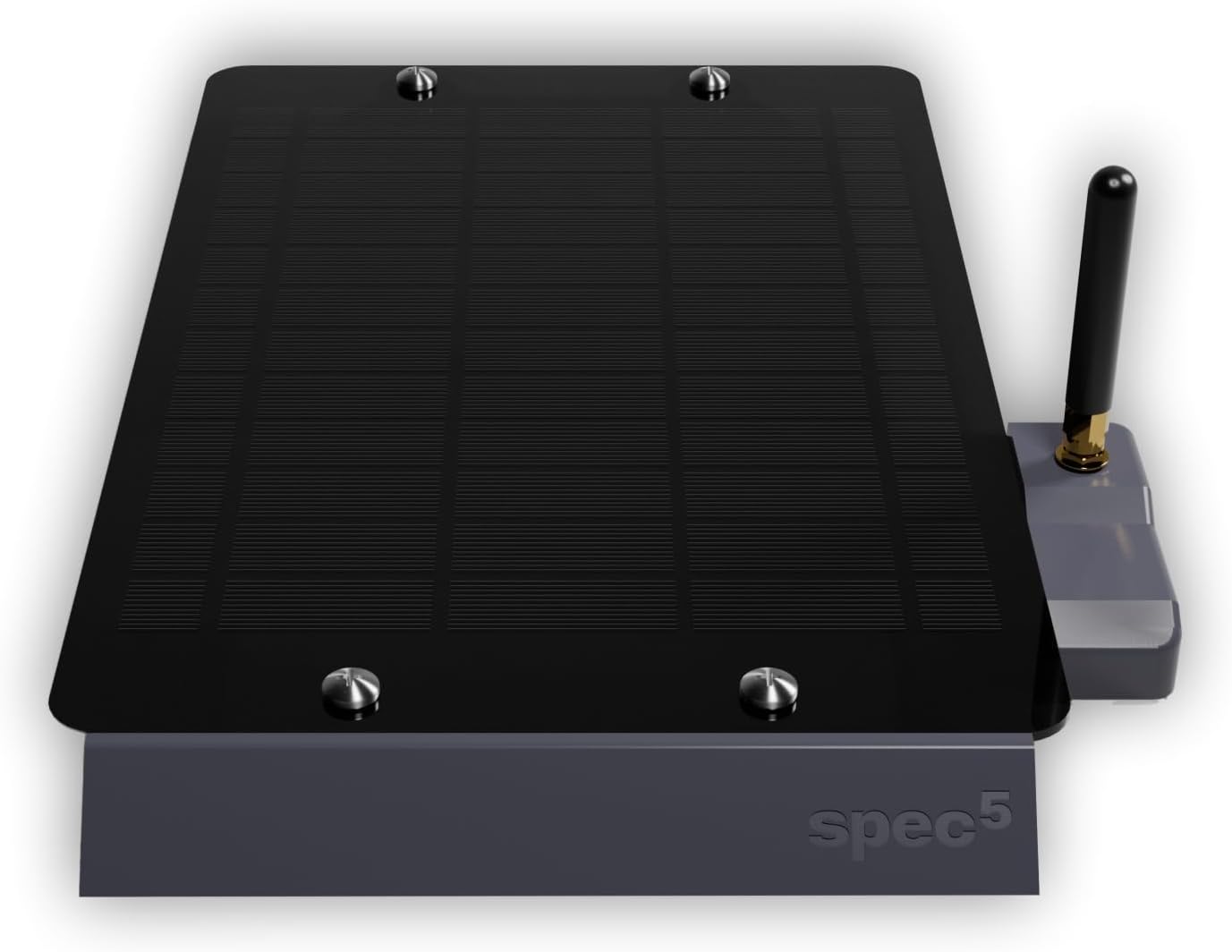 SpecFive Voyager solar-powered 915 MHz unit with GPS and external antenna