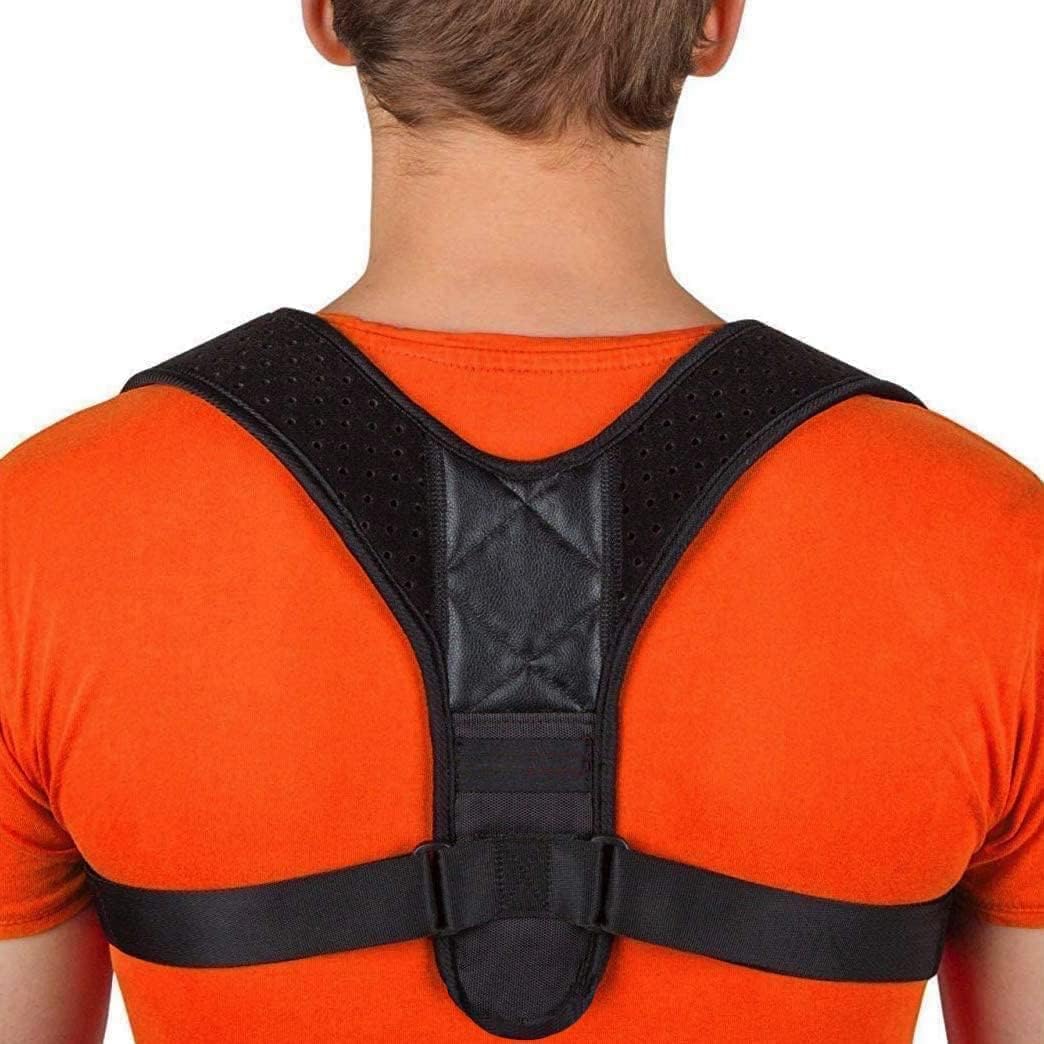 Dimore Posture Corrector for Men and Women - Adjustable Upper Back Brace for Clavicle Support and Providing Pain Relief from Neck, Back and Shoulder