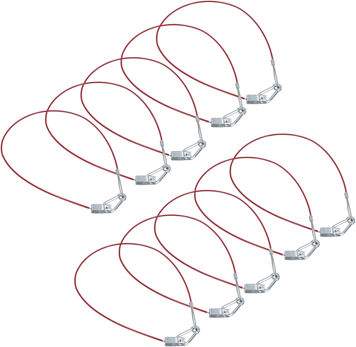 Breakaway Towing Cable for Braked Trailers Caravans Hook and Clevis Pin End 10pc