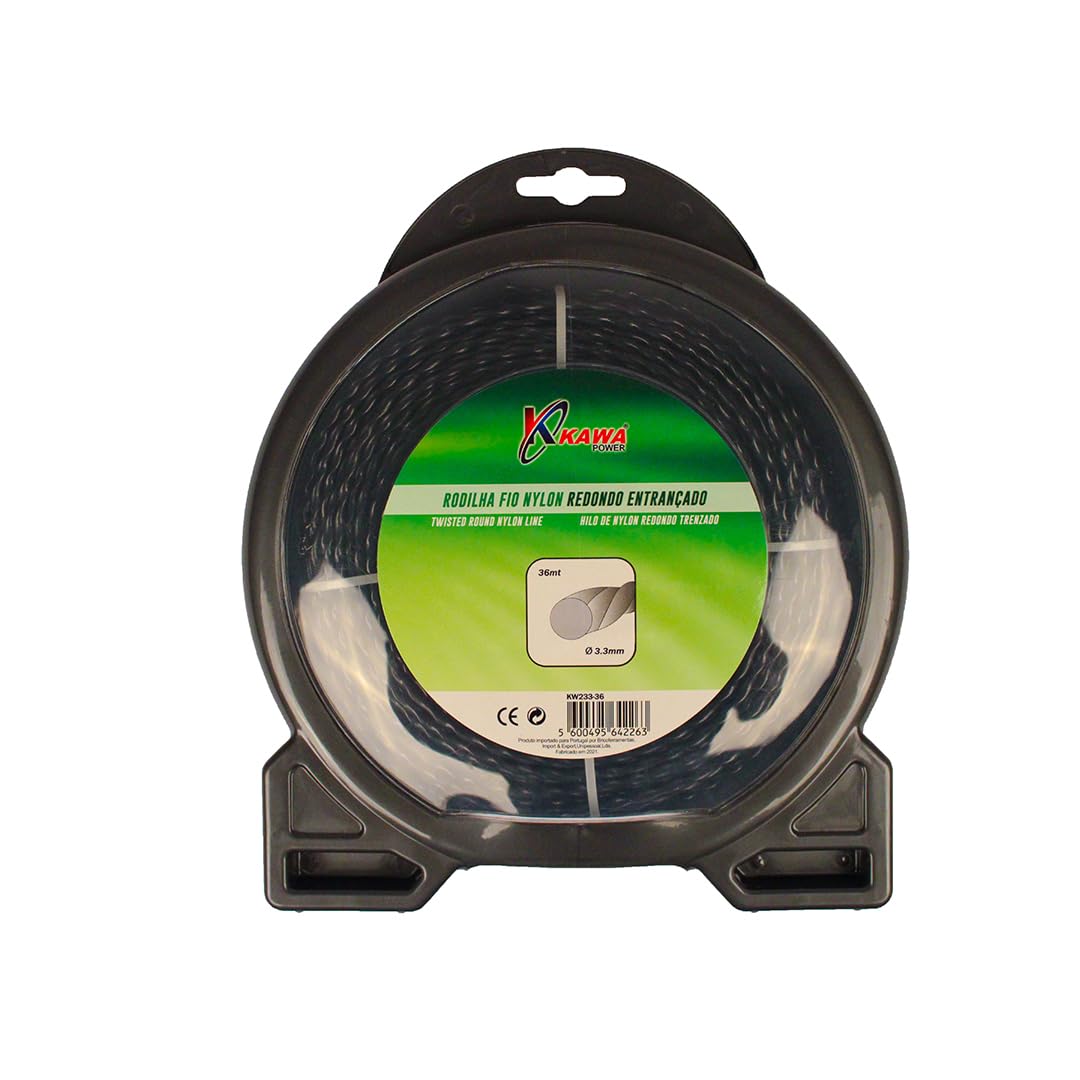 Kawapower Nylon thread for helical brush cutters 3.3 mm x 36 mt
