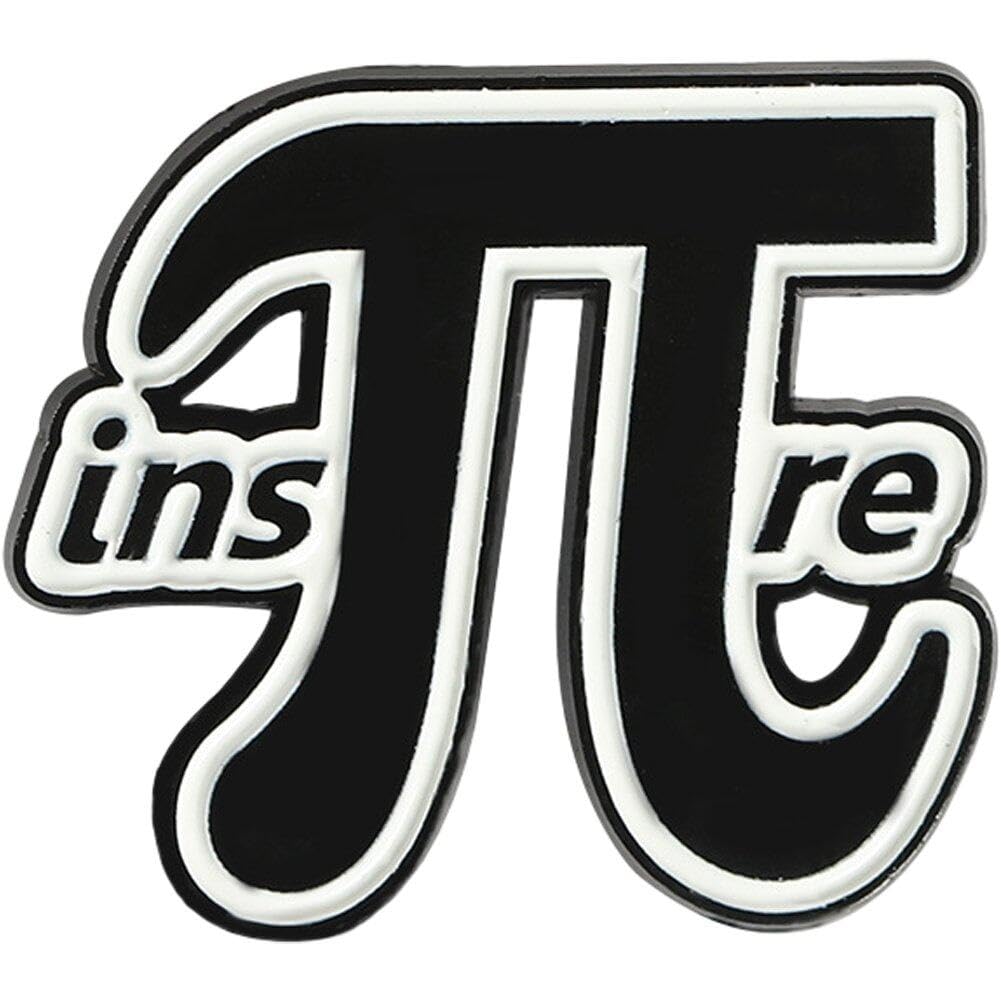 Sanfly As Shown Math Formula Brooch Pins Maths Pi Symbol Metal Badge Metal Math Punk Lapel Pins Jewelry For Clothing And Bag