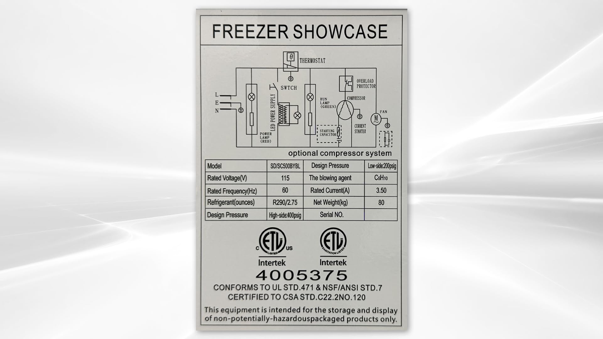 Commercial Chest Freezer, Glass Sliding Door, Etl Curve Display Top W/Storage Baskets, 58" W 18 Cu. Ft. For Supermarket Showcase, White on Fridge.com - View 3