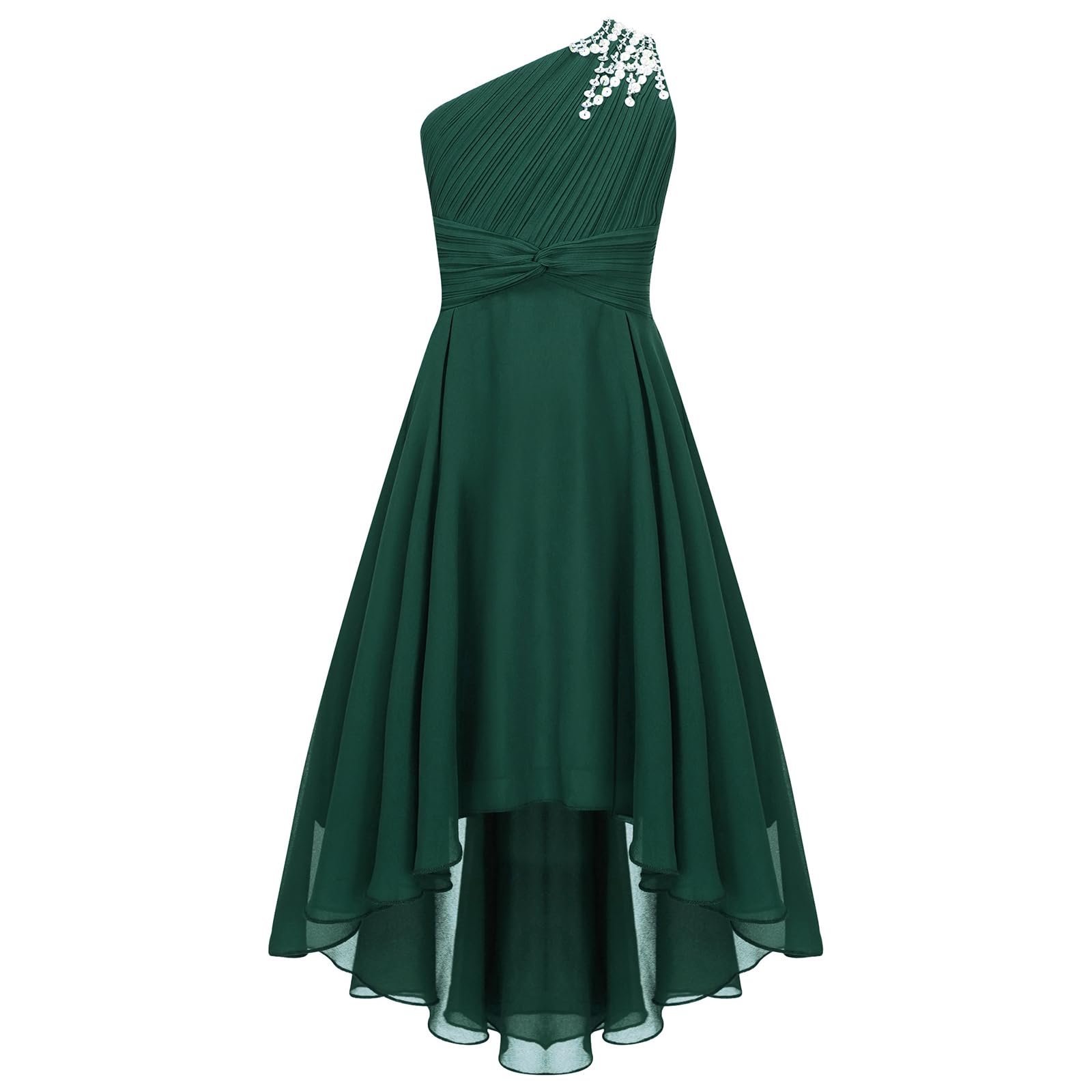 Freebily Feestelijke jurk voor meisjes, lang, elegant Freebily Feestelijke jurk voor meisjes, lang, elegant