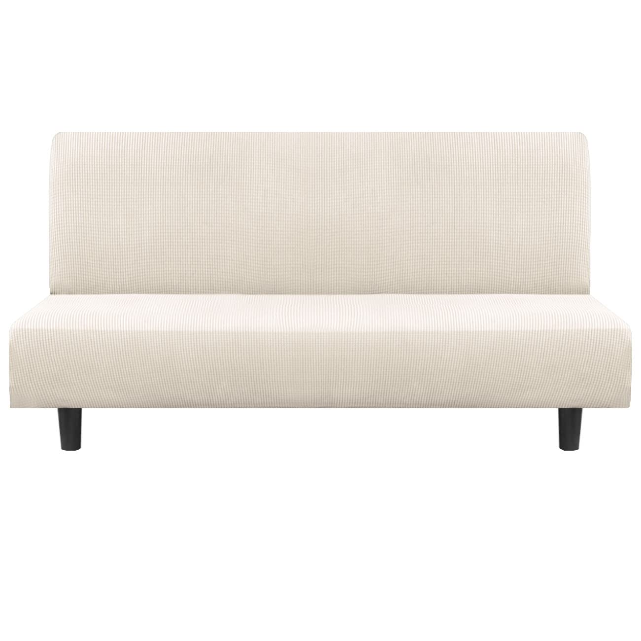 Flamingo P Stretch Armless Futon Cover Ivory