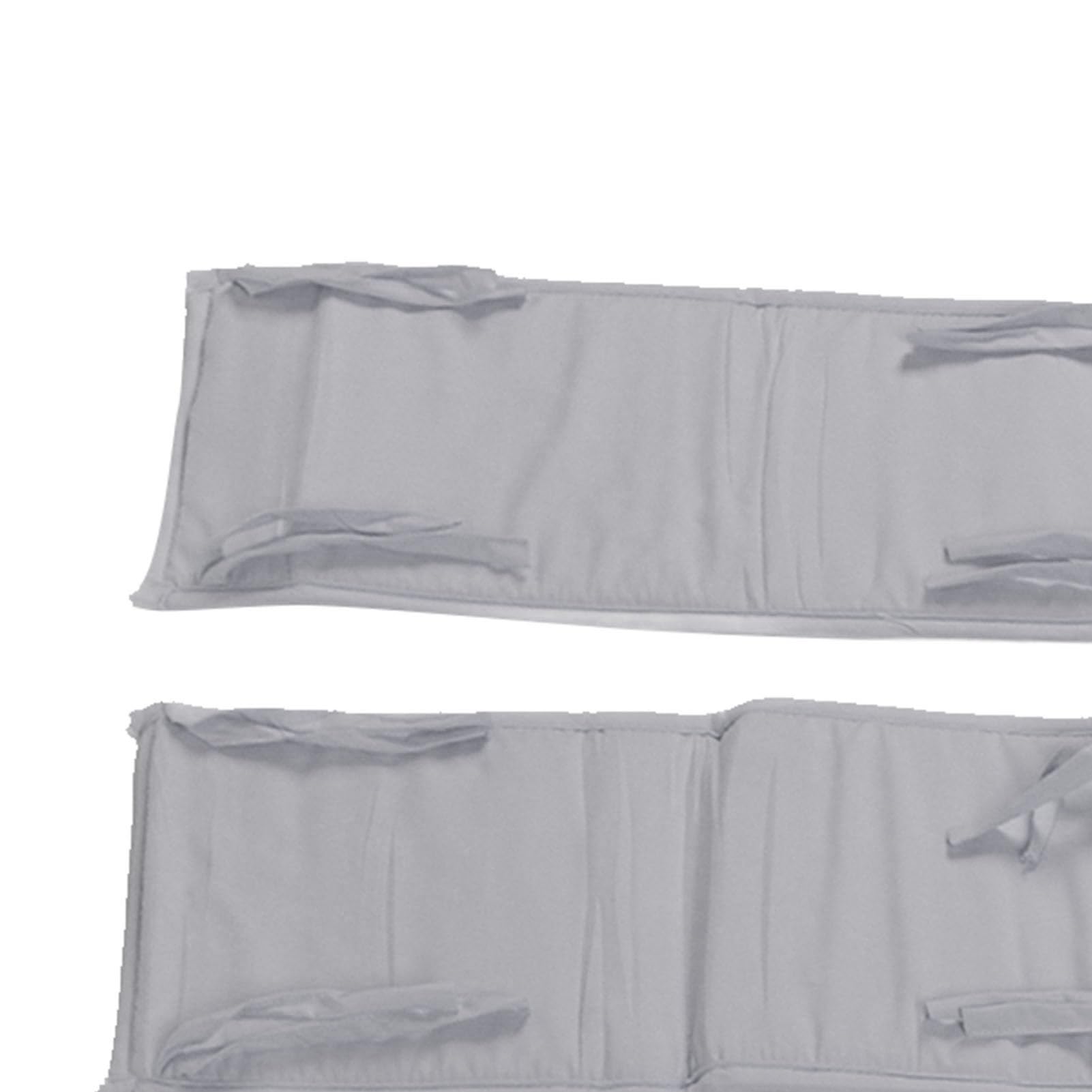 Protectores de barandilla de cama de seguridad para bebés Barandilla de cama de cuna suave y transpirable para niños pequeños (Gris)