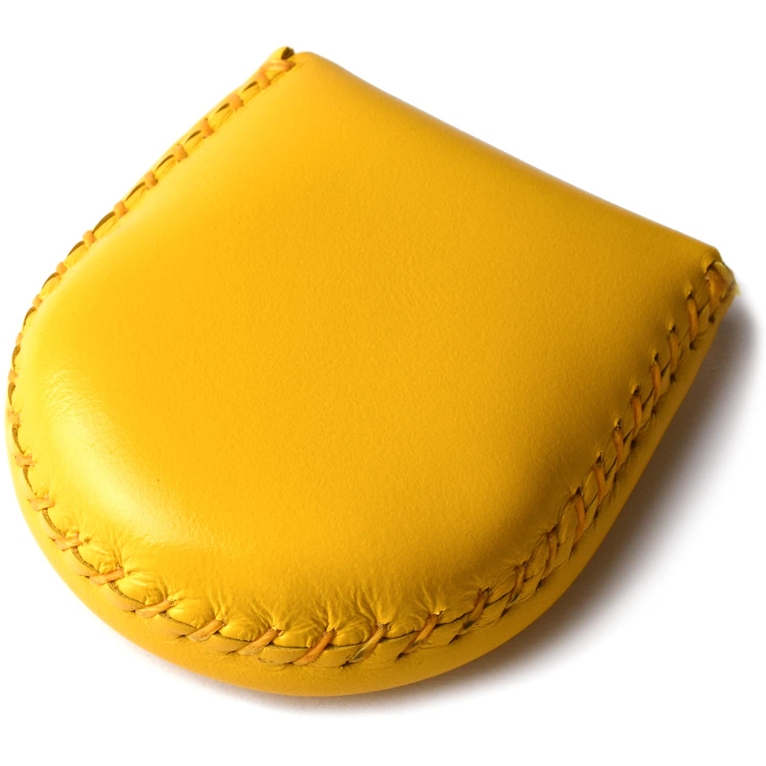 Tokyo amachi Kobo Coin Purse, Genuine Leather, Completely Handmade, Hand-Sewn Finish, Compact, Easy to Use, yellow : Clothing, Shoes & Jewelry