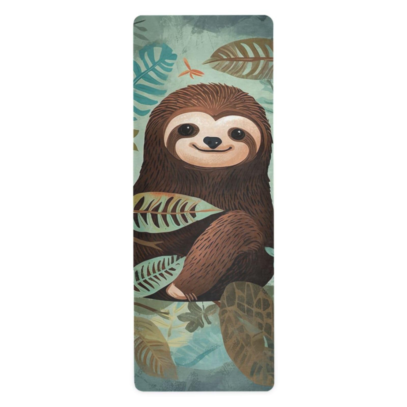 SDMKA Sloth Yoga Mat for Women Men 71