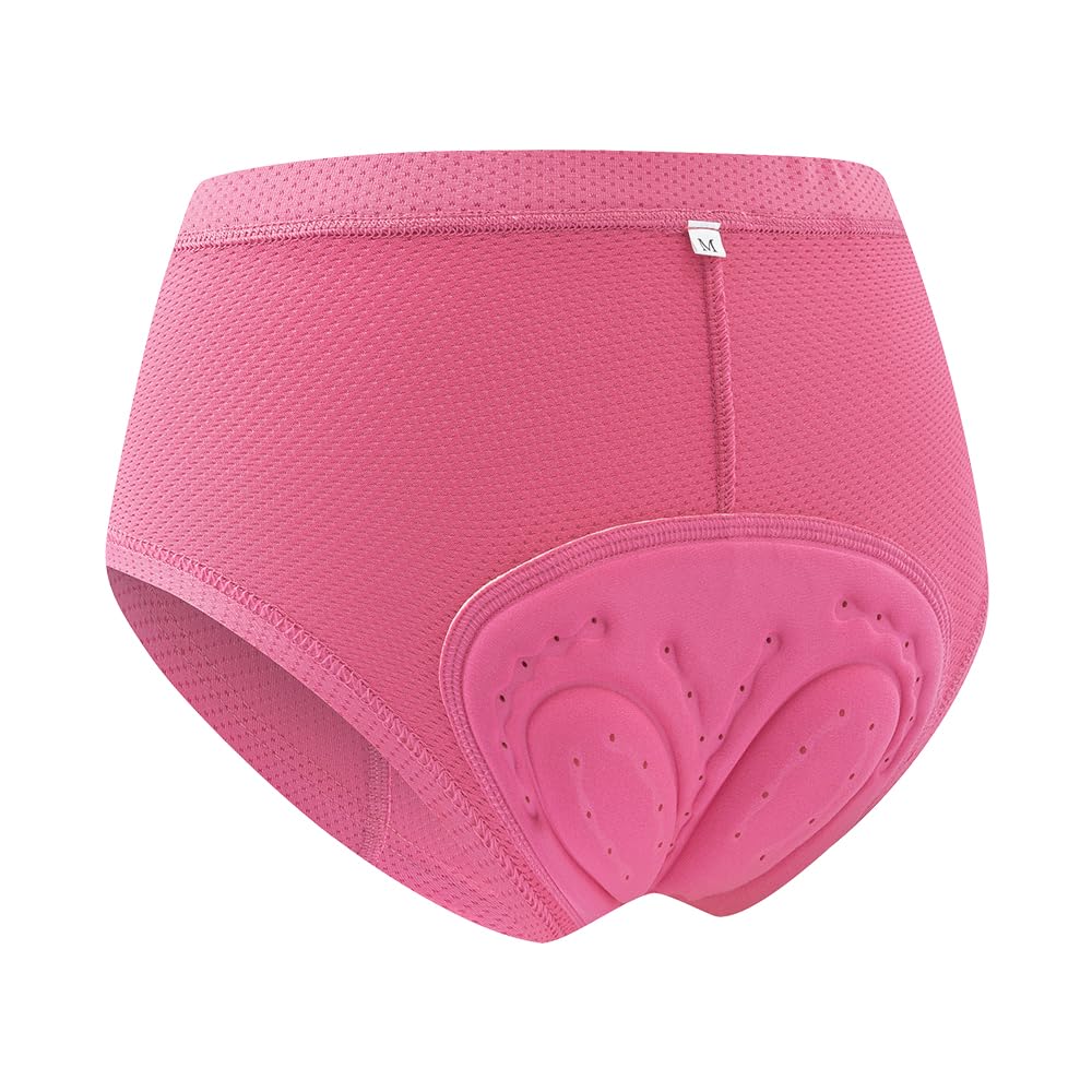Cycliste respirant femme avec short rembourré de cyclisme rose taille M