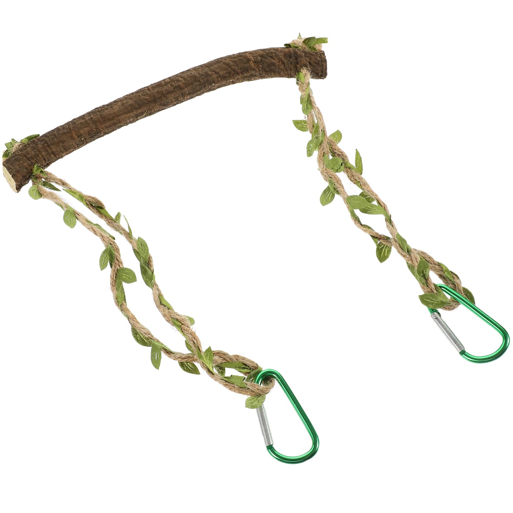 YARNOW 5pièces Perche pour Oiseaux Jouet à Balançoire Naturel pour Perruches Et Perroquets Support Entraînement Pratique Et Accessoire pour Cage à Oiseaux