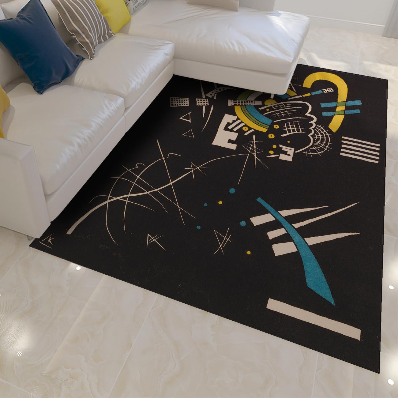 Tapis antidérapant fin 140x200cm lavable pour sécuriser le couloir