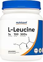 Vista 1 de Nutricost - Polvo de L-Leucina Pura, 17.6 onzas (500 gramos)