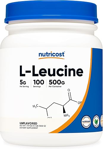 Nutricost L-leucina pura en polvo 17.64 oz