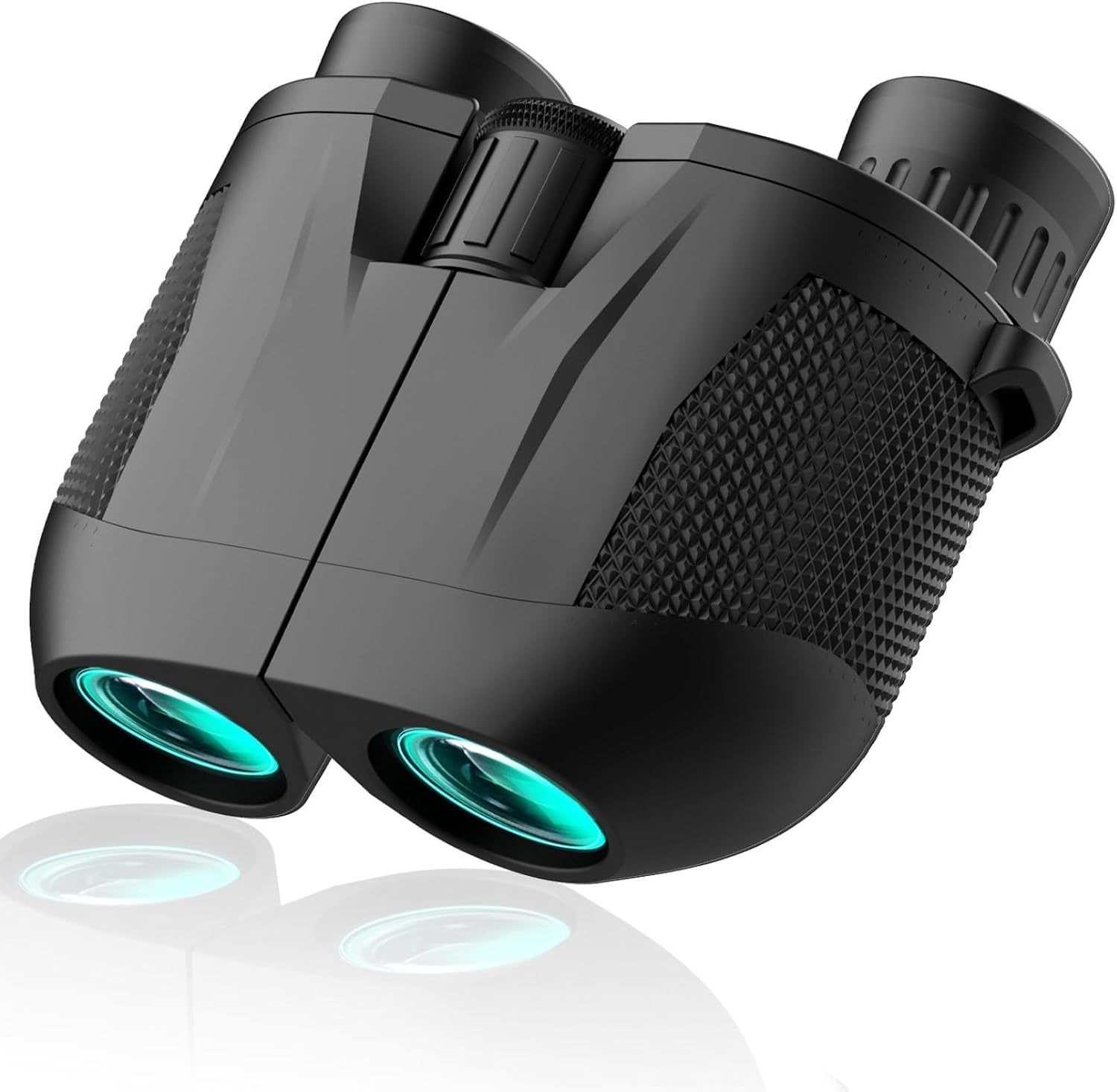 Binocolo 10x25, Binocolo Professionale, con Prisma BaK4 e Lente FMC, Alta potenza Binocolos Compatto,per Birdwatching, Escursionismo, Caccia, Visite, Teatro