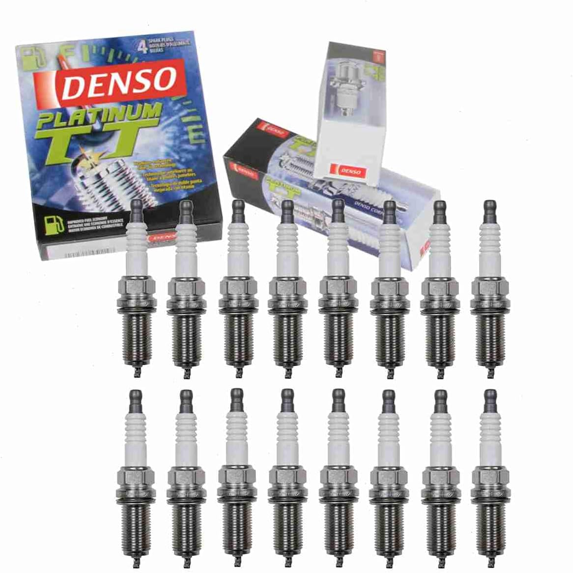 Amazon DENSO プラチナTTスパークプラグ 16個 Dodge Ram 1500 4.7L V8 2010 イグニッション