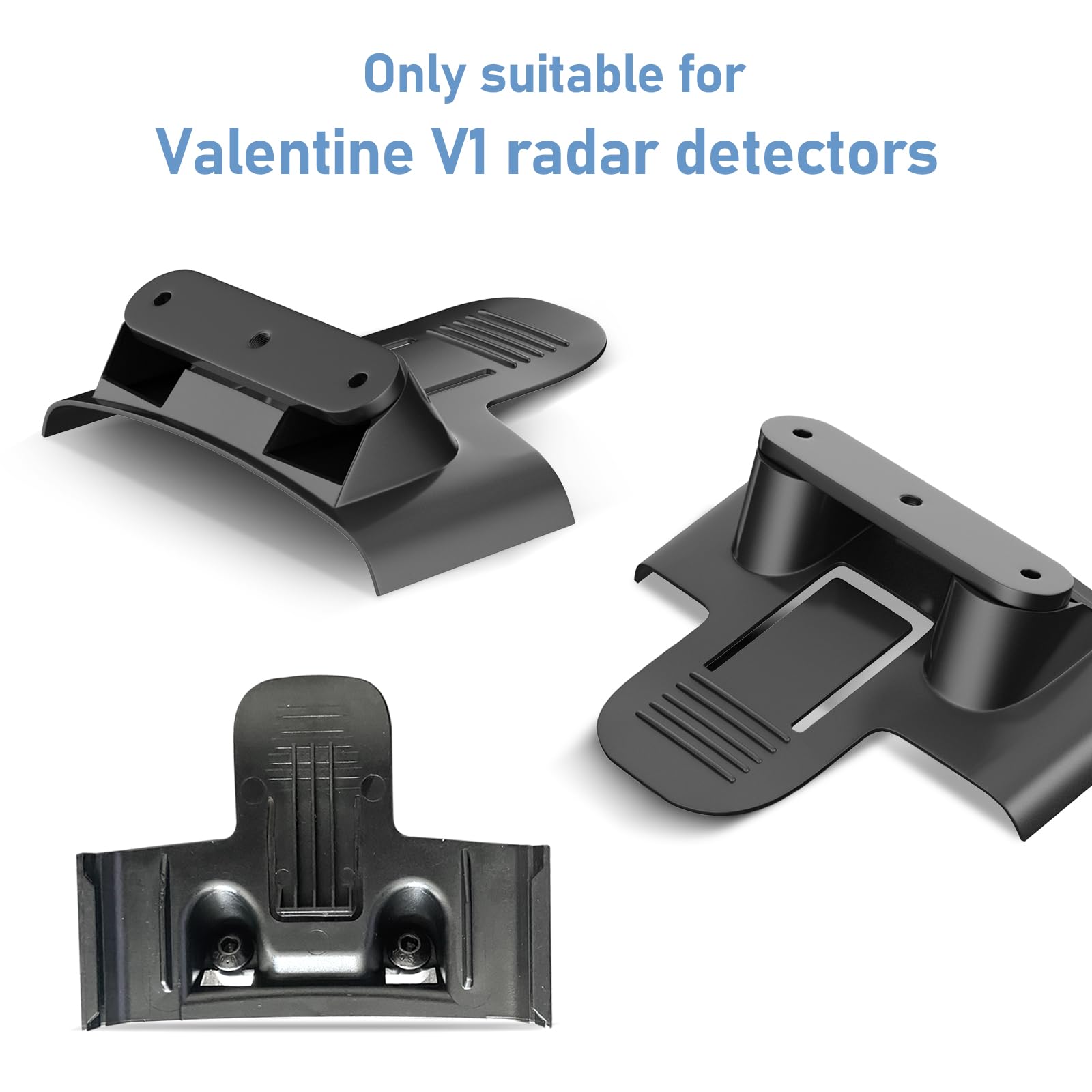 SDSACZMU Soporte para detector de radar, soporte de montaje de radar de barra de espejo retrovisor + cable de alimentación de cable duro para espejo retrovisor, con fusible en línea (para detector de